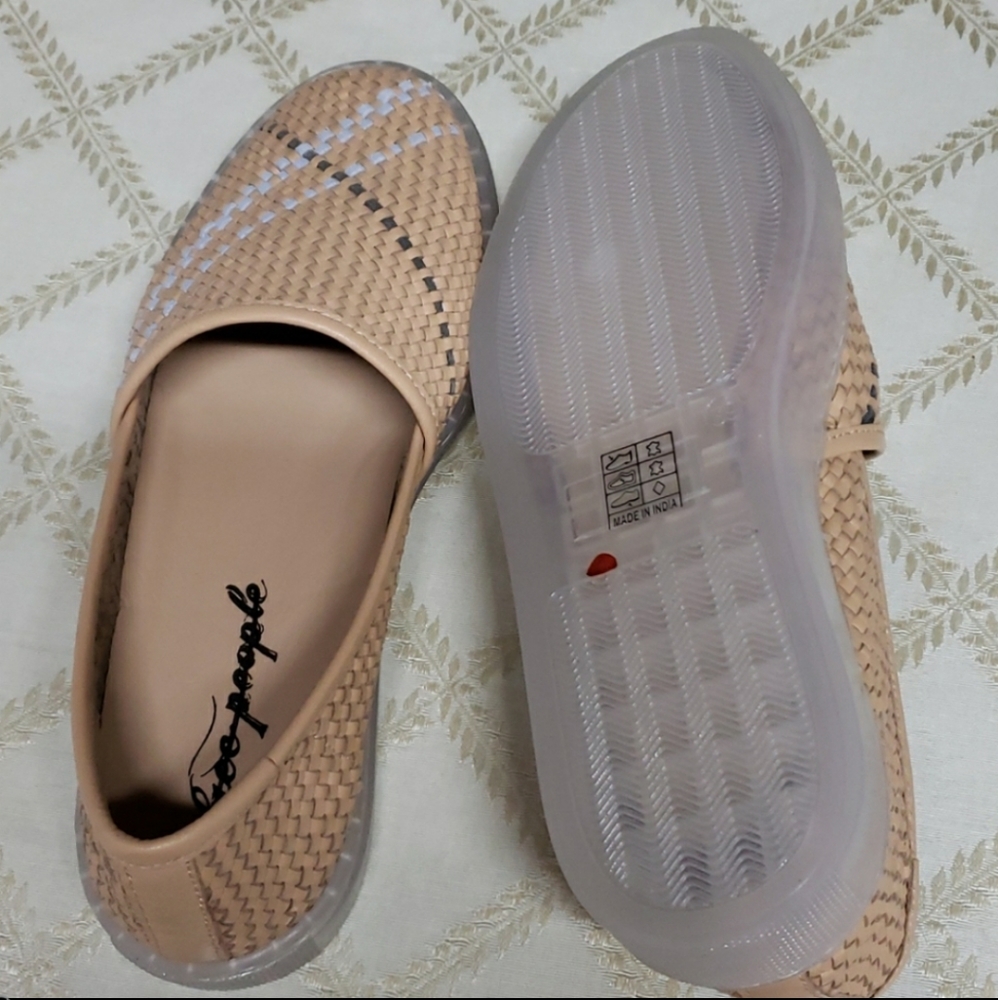 Free People Natural Santorini Leather Slip ons - 9 - Picture 10 of 13